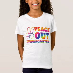 T-Shirt Adieu maternelle Tie Dye Dernier jour d'école