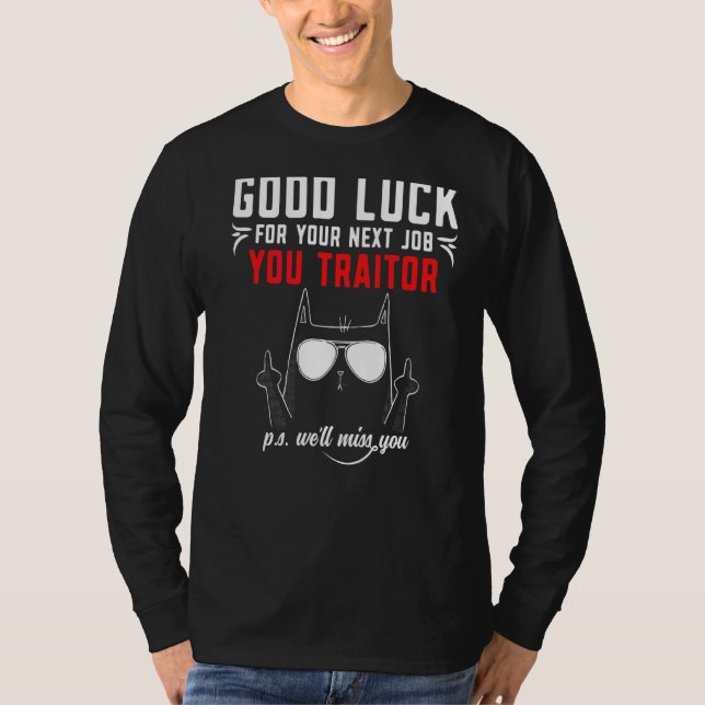 T-shirt Adieu Partir Collègues Co-Travailleurs (Devant)
