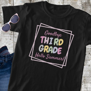 T-shirt "Adieu troisième année, Bonjour été" Enfant
