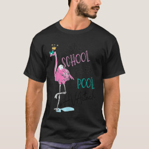 T-shirt Adios École Bonjour Piscine Flamant Technicien CVC