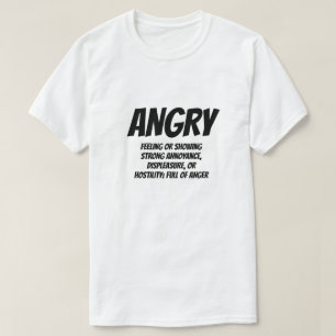 T-shirt Adjective : Colère