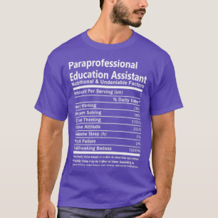 T-shirt Adjoint à l'éducation paraprofessionnelle Nutritio