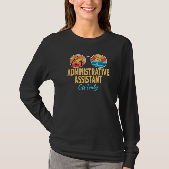 T-shirt Adjoint administratif hors service Joyeux Dernier  (Devant)
