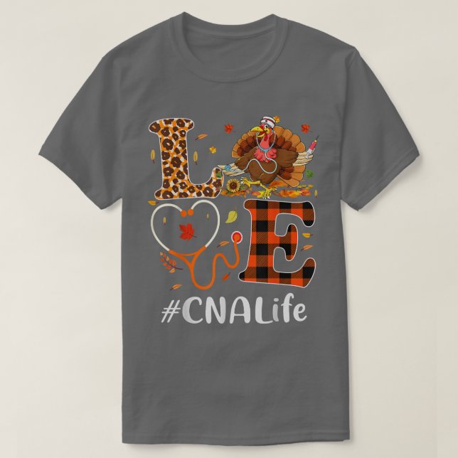 T-shirt Adjointe en soins infirmiers certifiée AIVE Thanks (Design devant)