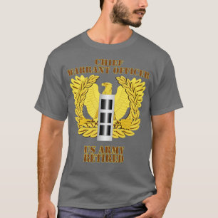 T-shirt Adjudant Emblem CW3 Retraité