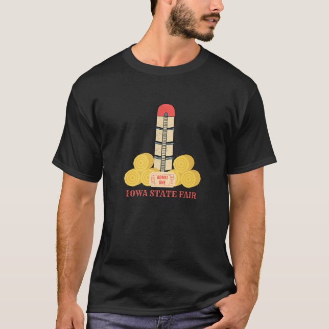 T-shirt Admettre une Foire de l'État de l'Iowa Billet Comt (Devant)