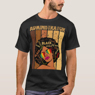 T-shirt Administrateur Afro African American Black History