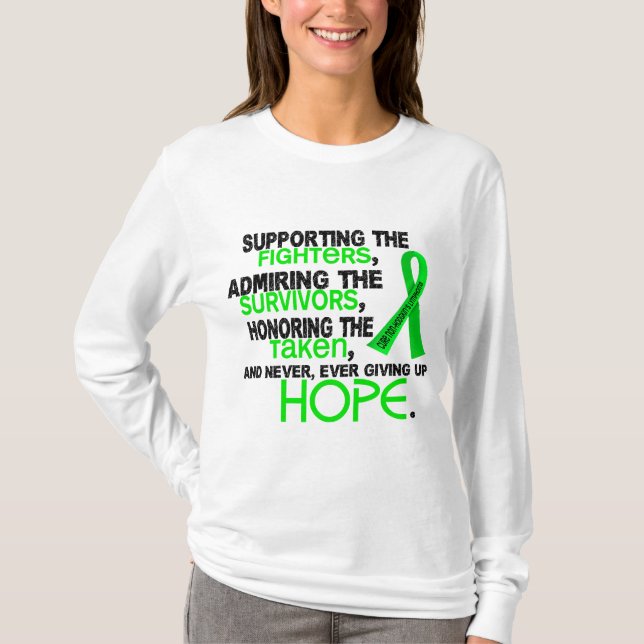 T-shirt Admirer de soutien honorant 3,2 Lym non Hodgkinien (Devant)