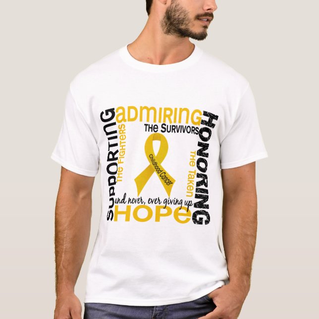 T-shirt Admirer de soutien honorant le Cancer de 9 (Devant)