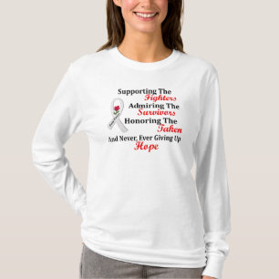 T-shirt Admirer de soutien honorant le CANCER du POUMON 2