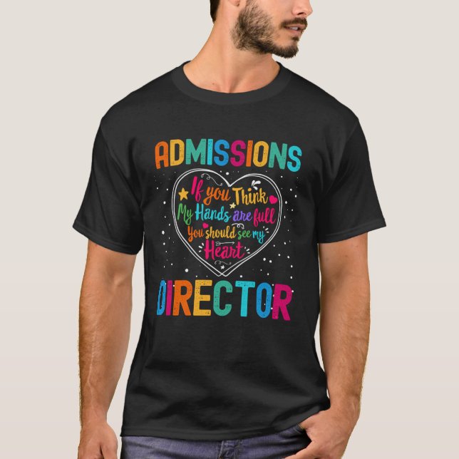 T-shirt Admissions Director Appreciation Week Back to Scho (Devant)