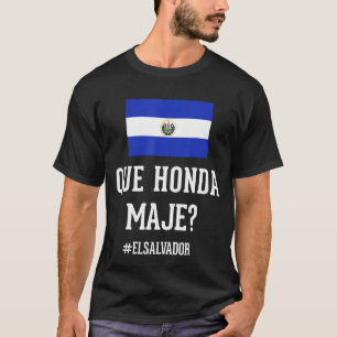 T-shirt ADN du drapeau salvadorien El Salvador Que Onda Ma