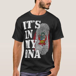 T-shirt ADN Pride Du Patrimoine Dominicain Et Mexicain Dem