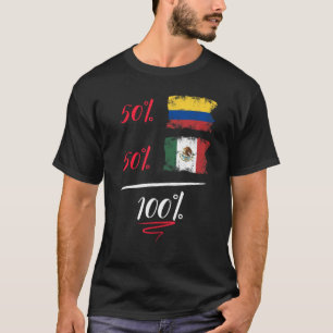 T-shirt ADN Pride Patrimoine Colombien Et Mexicain Demi