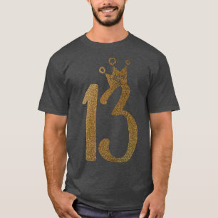 T-shirt Ado Gold 13e anniversaire 13e anniversaire T