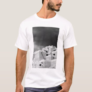 T-shirt Adobe de style Pueblo Inn à Loretto, Père Noël Fe,