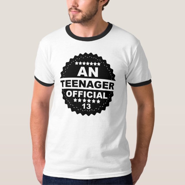 T-shirt ADOLESCENCE OFFICIELLE 13e ANNIVERSAIRE (Devant)