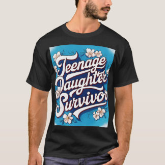 T-shirt Adolescent Fille Survivor Adolescent Papa Maman Pè