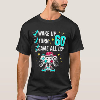 T-shirt Adolescent Garçon Fille Joueur Anniversaire 60 Ans