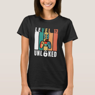 T-shirt Adolescent officiel Niveau 13 Déverrouillé Anniver