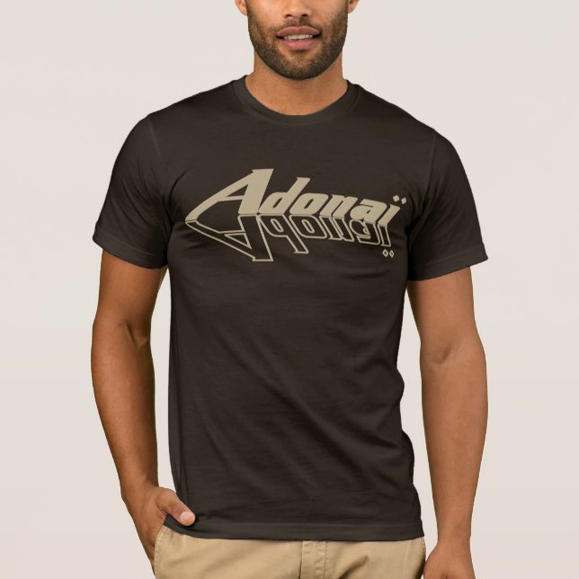 T-shirt Adonaï refflet Sable HZ (Devant)