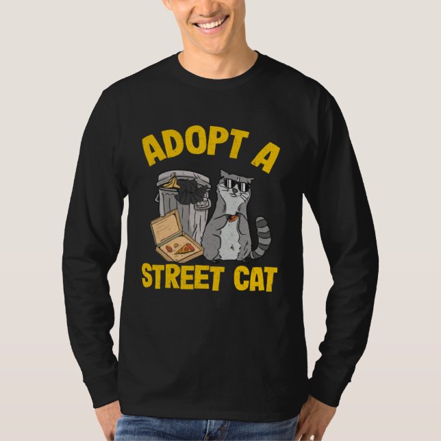 T-shirt Adopt A Street Cat Raccoon 5 (Devant)