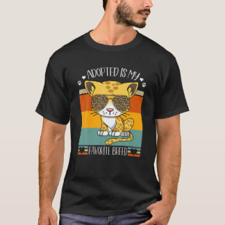 T-shirt Adopté Est Ma race préférée Pour Secourir Maman Ch