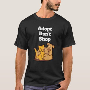 T-shirt Adopter Donu2019t Acheter Animaux de compagnie Ani