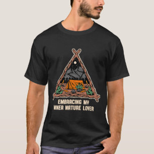 T-shirt Adopter la nature intérieure Camping Forêt Campeur