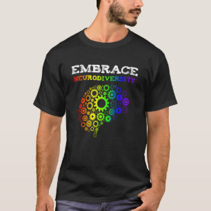 T-shirt Adopter la Neurodiversité Autisme TDAH Cerveau Arc