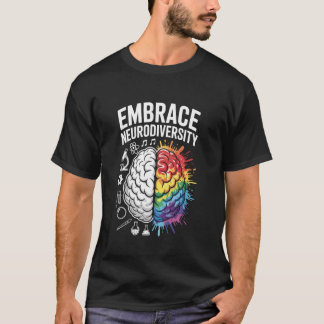 T-shirt Adopter la science de la neurodiversité cerveau ne
