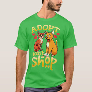 T-shirt Adopter l'adoption du chien adoption du chat adopt