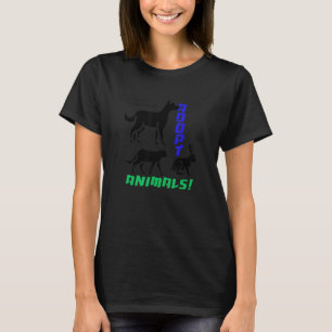 T-shirt Adopter les animaux chats mignons Chiens de sauvet