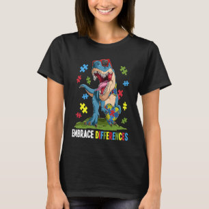 T-shirt Adopter les différences Dinosaure Enfants Garçons