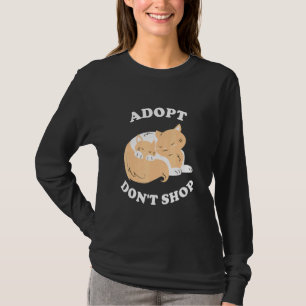 T-shirt Adopter Ne pas Magasiner Enregistrer les animaux S