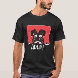 T-shirt Adopter Ne pas Magasiner Enregistrer les animaux S
