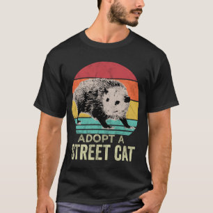 T-shirt Adopter un chat de rue Drôle Possum