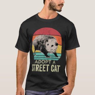 T-shirt Adopter un chat de rue Drôle Possum