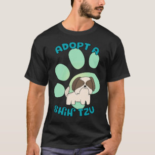 T-shirt Adopter Un Chien Chih Tzu Cute Shelter Secourir Ch