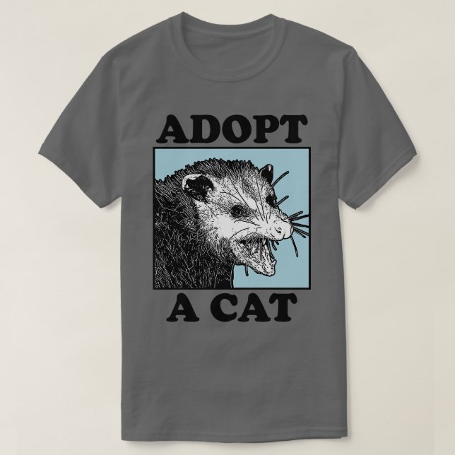T-shirt Adopter Un Manche Long Pour Enfants Chat (Design devant)