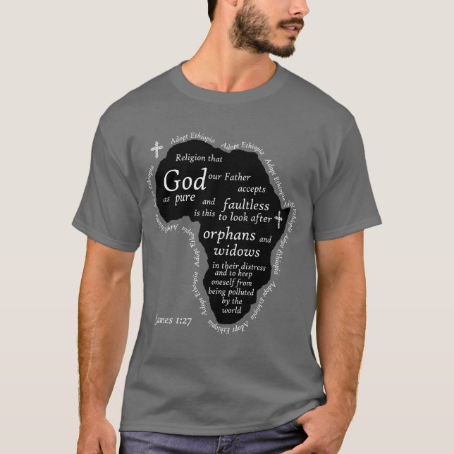 T-shirt Adoptez l'Ethiopie (Devant)