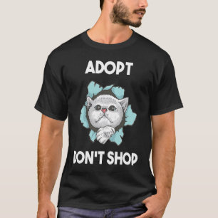 T-shirt Adoptez, ne faites pas du shopping Chats 1
