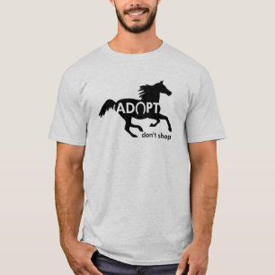 T-shirt Adoptez Ne pas Acheter Cheval