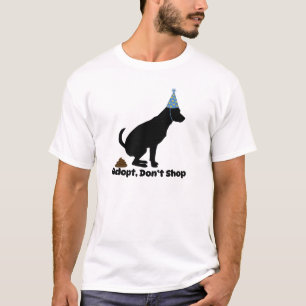 T-shirt Adoptez, ne pas faire de shopping   Secourir la dé