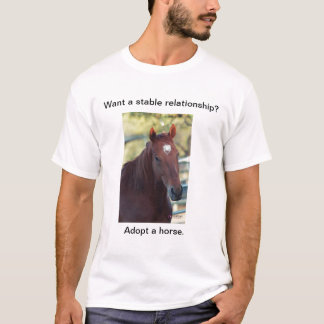 T-shirt Adoptez un cheval