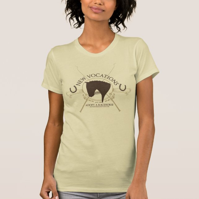 T-shirt Adoptez un cheval de course (Devant)