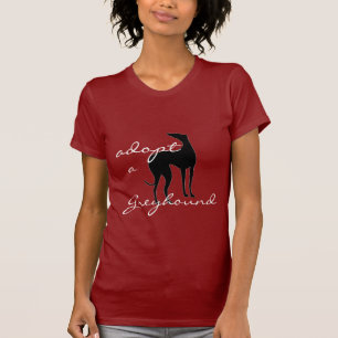 T-shirt Adoptez un chien de lévrier