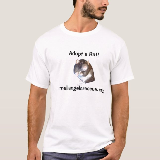 T-shirt Adoptez un rat ! (Devant)