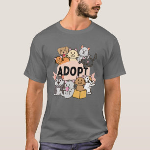 T-shirt Adoptez Votre Animal - Amateur d'Animaux