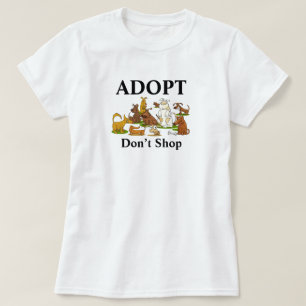 T-Shirt Adoptiere statt zu kaufen Rettungshunde